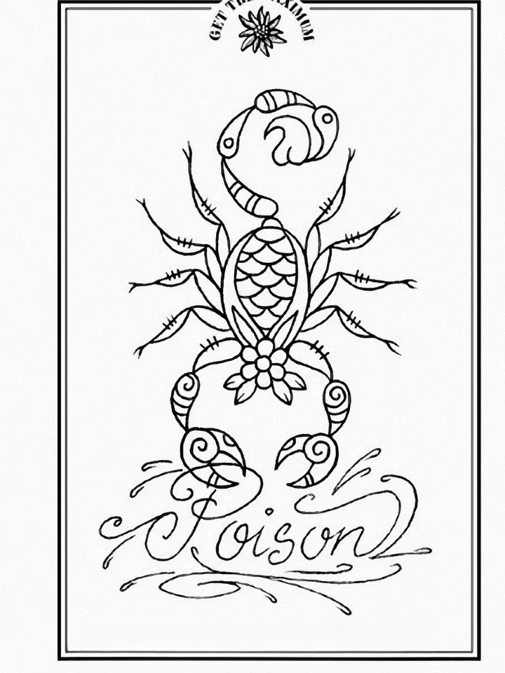 Malbuch Tattoo Max