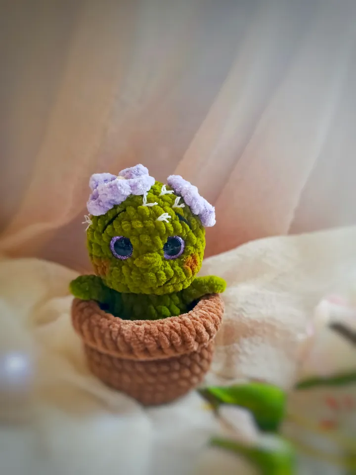 Crochet Pattern, Cactus Amigurumi PDF Pattern, Crochet pattern flower
