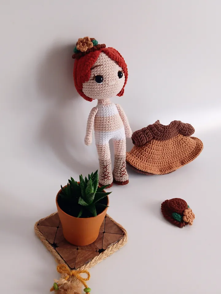 Handmade Crochet Doll, Customizable Amigurumi Stuffed Toy, Personalized Plush Doll, Unique Gift for Kids