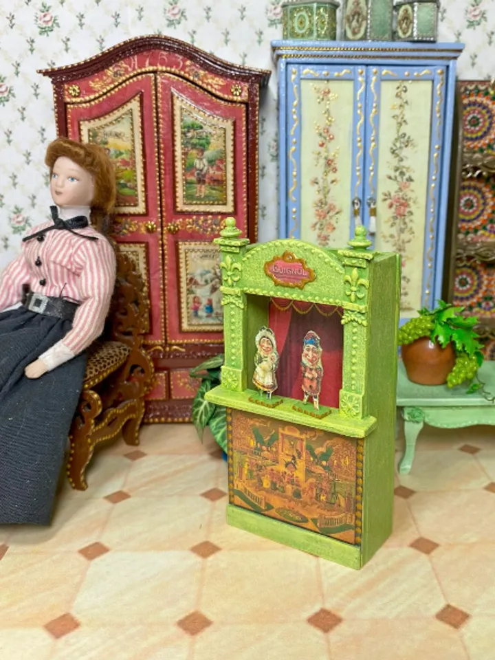 Vintage puppet theater. 1:12.