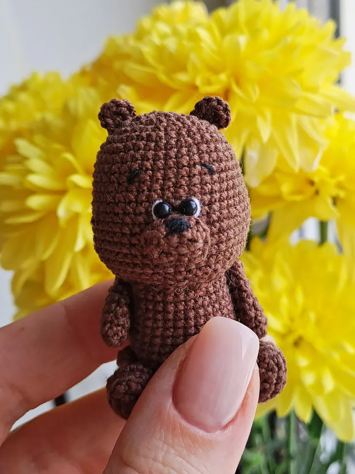 Three crochet bears pattern. Pattern crochet panda, brown and polar bear