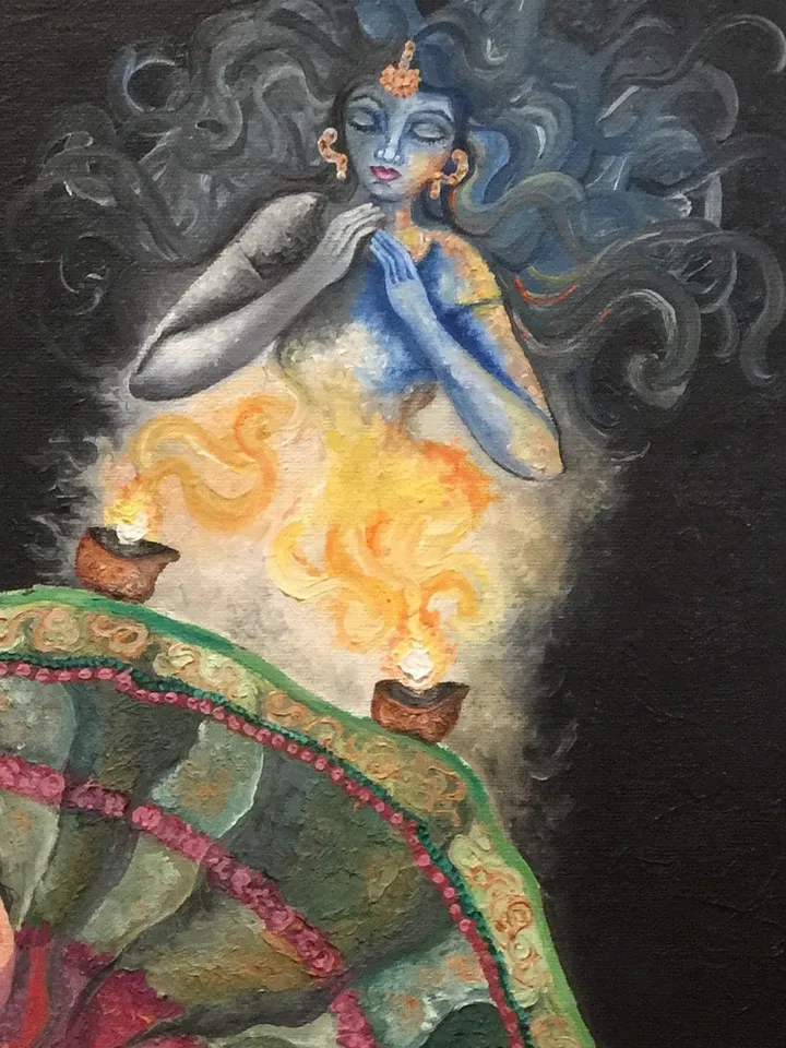 Fine Art Print Praying with spirits