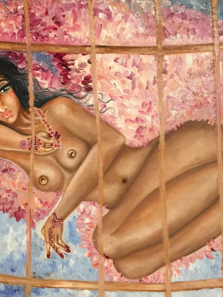 Fine Art Print Golden cage