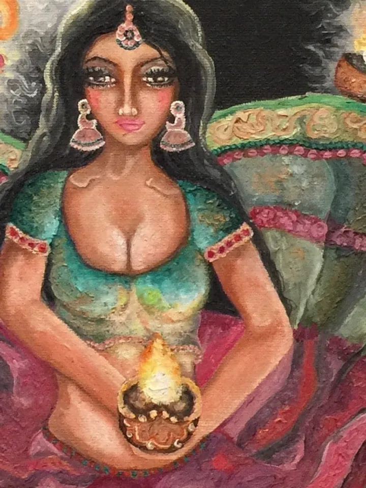 Fine Art Print Praying with spirits