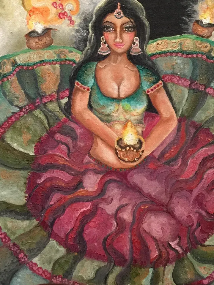 Fine Art Print Praying with spirits