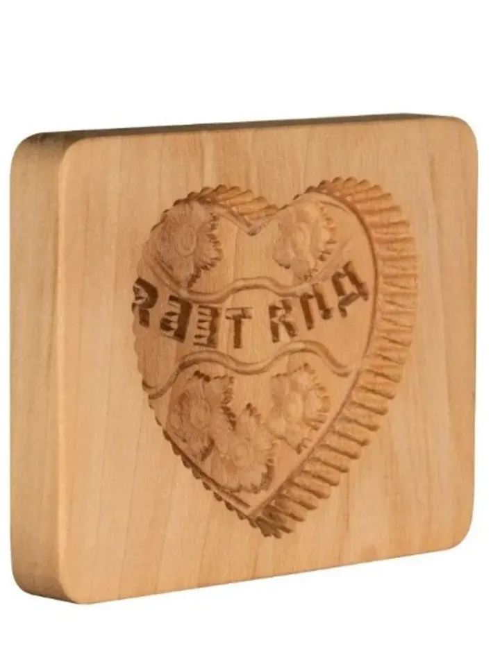 For you Embossed cookie mold, cookie cutter, wooden mold, Wooden stamp stamp for gingerbread cookies springerle stamp