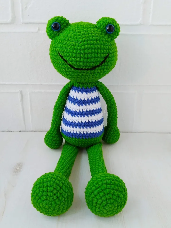 Frog plush toy, frog plushie, kawaii plush, stuffed animal, large frog plush, gift for kids, cute frog, frog and toad, froggy plush