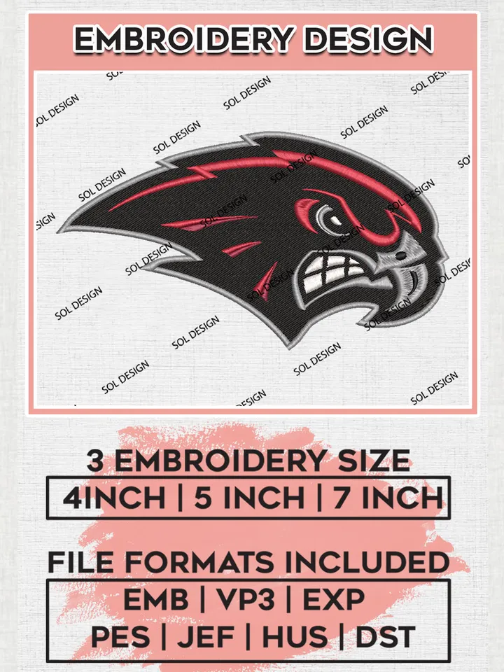 Utah Utes Team Head Mascot Logo Embroidery Design Files, NCAA Utah Utes Machine Embroidery, NCAA Teams, 3 sizes, NCAA Machine embroidery designs, Digital Download