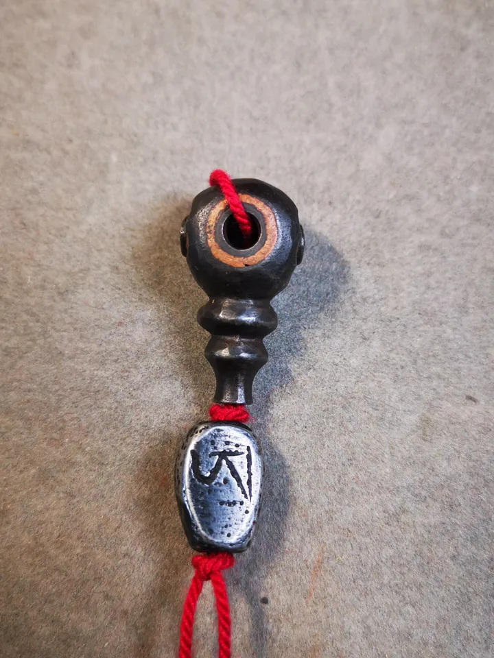 Gandhanra Handmade Guru Bead, T-drilled 3-Hole Mala Bead Accessories for Prayer Bead