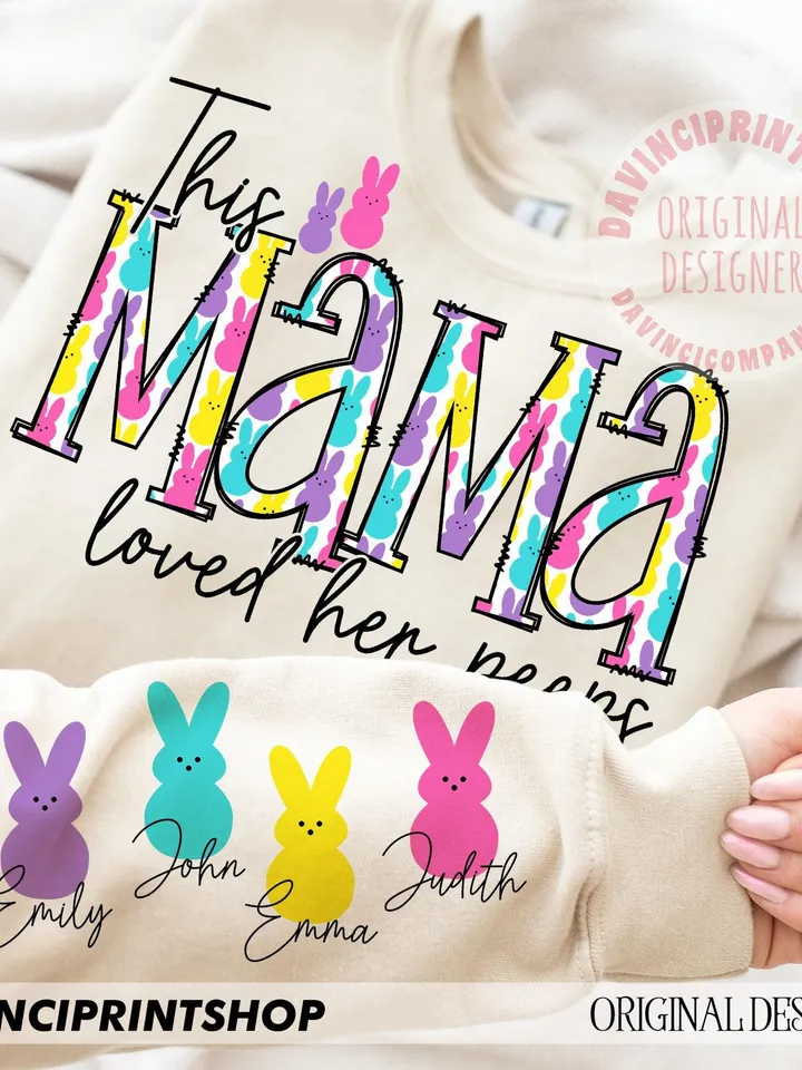 Easter Mama Png, Easter Bunny png, Easter Sleeve png, Easter png, Happy Easter png, Custom Bunny png, Easter Sublimation, Sleeve design, png