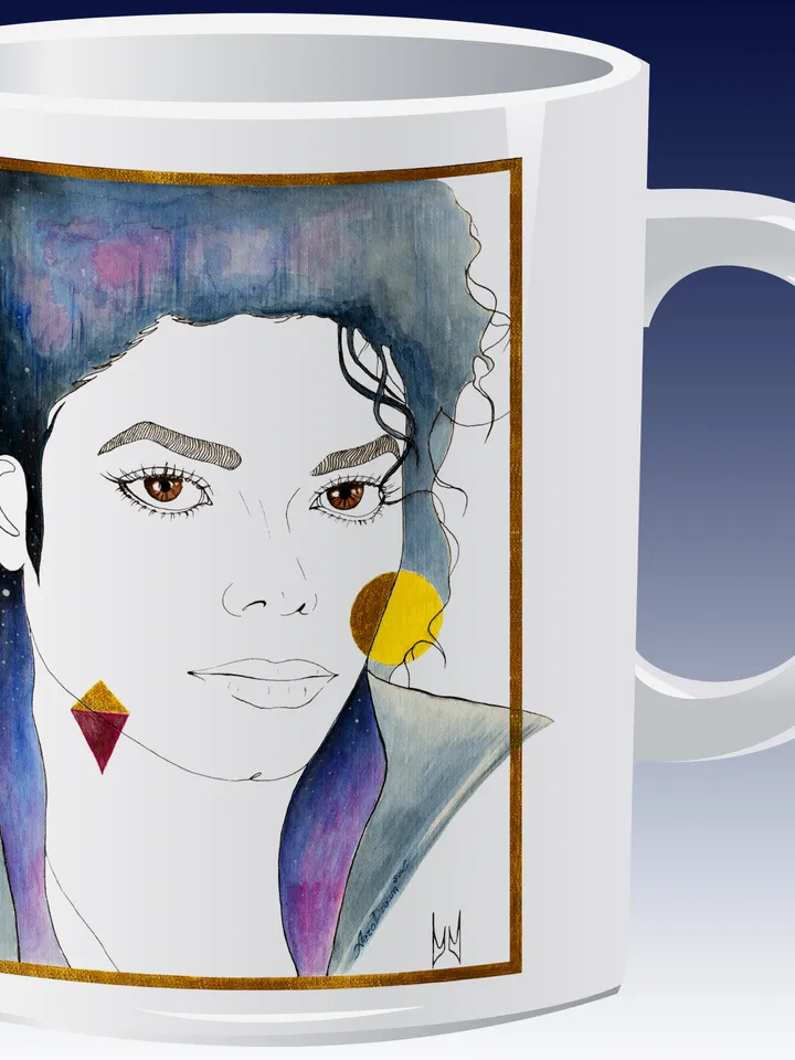 Michael Jackson artist love soul pop music, cup, shirt decor, Clipart PNG, Digital Art by AeroDreamSoul