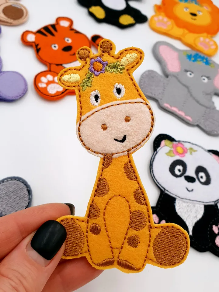 Machine Embroidery ITH Jungle Animals Finger Puppets Pattern + Bonus Developmental Play Guide & Audio Files