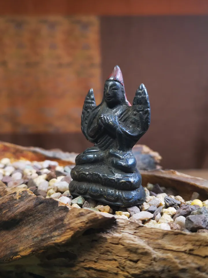 Gandhanra Antique Tibetan Buddhist Statue Je Tsongkhapa,Je Rinpoche,Lobsang Zhaba