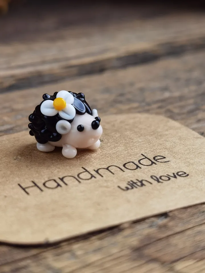 MINIATURE ANIMALS Hedgehog figurine Hedgehog miniature Baby Hedgehog Glass Hedgehog decor Hedgehog gift Tiny Hedgehog Fairy garden animal