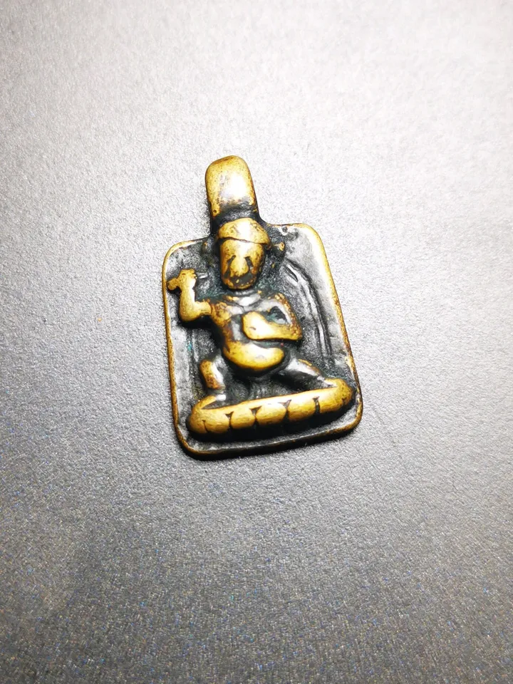 Gandhanra Handmade Vajrapani Tibetan Mala Counter, Mala Pendant,Mantra Dot Prayer Beads Accessories,Made of Brass
