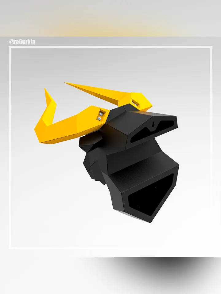 Welding Project Plans Drawings Bull Head (v2) (DXF, PDF)