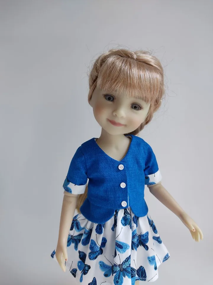 PDF sewing pattern for Ruby Red Fashion Friends and Wellie Wishers dolls.