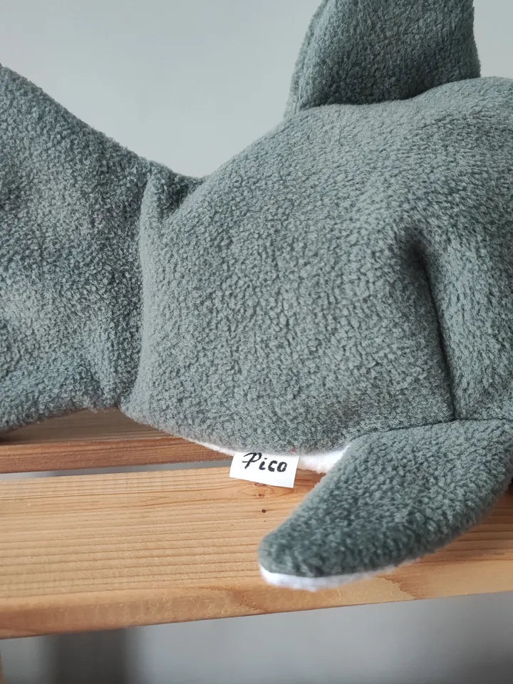 Chalk bag Shark bite Grey for rock climbing
