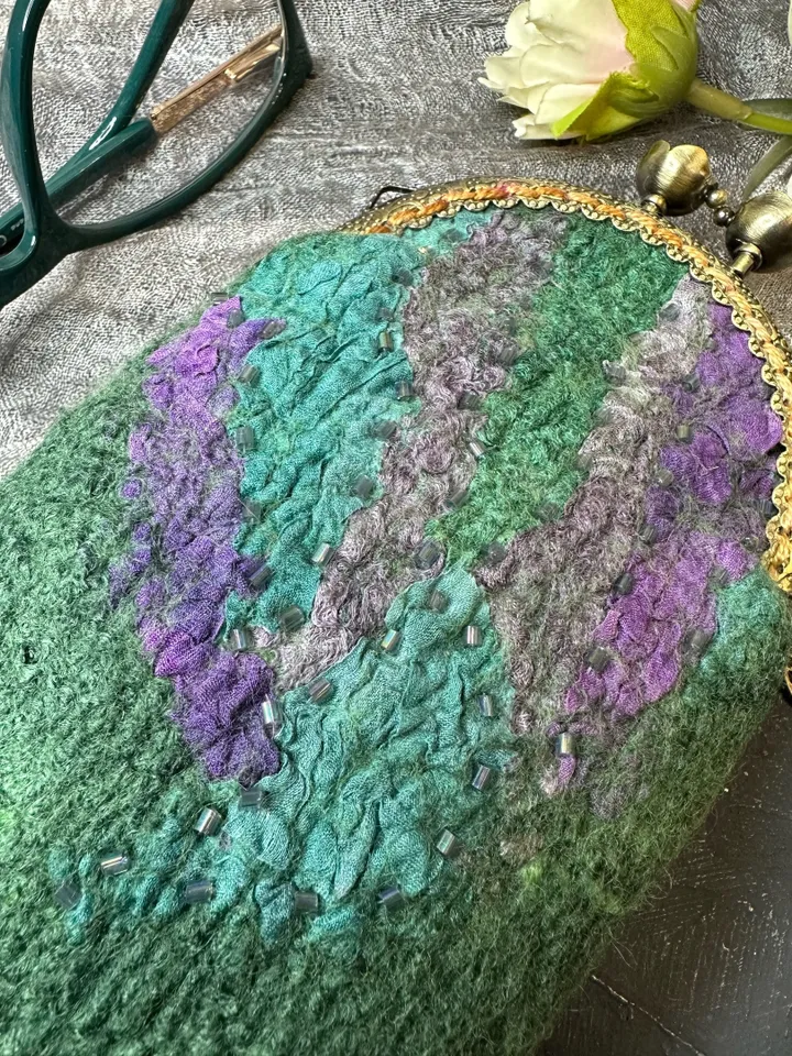Glasses case with embroidery