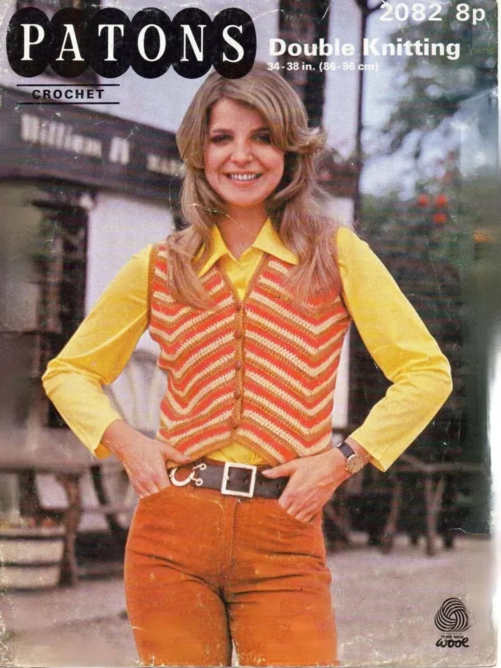 Waistcoat crochet pattern, vest crochet pdf, women waistcoat instant download