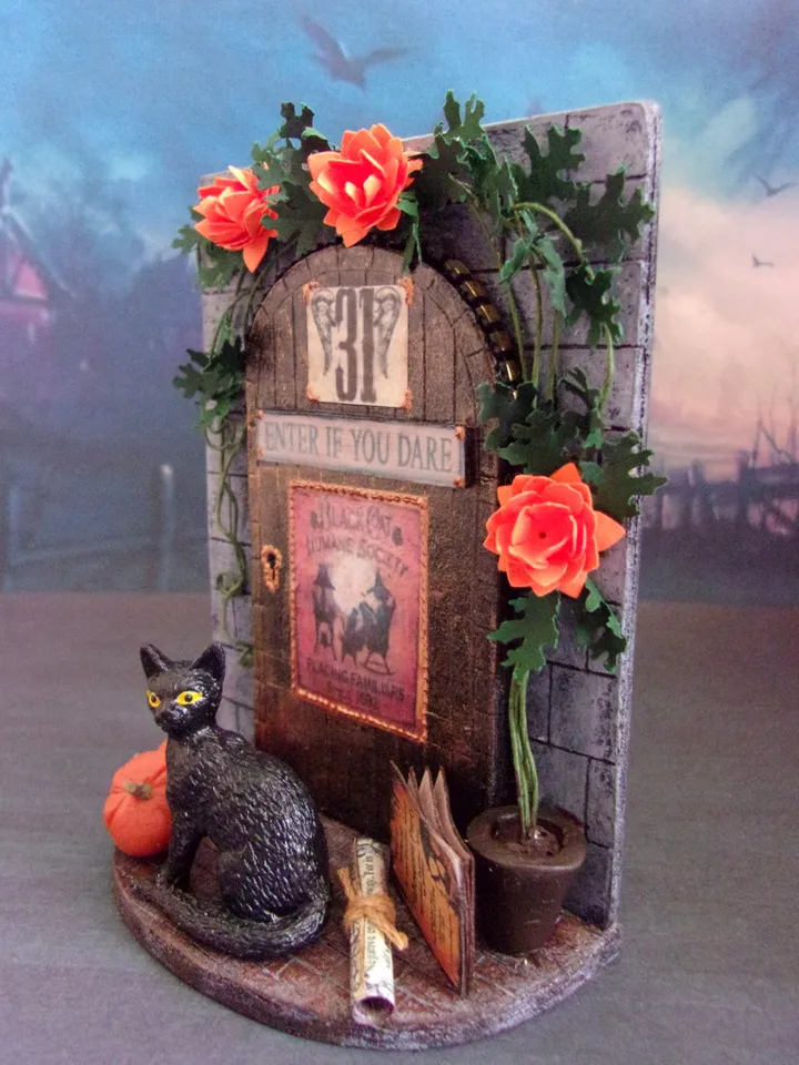 Interior miniature for dollhouse to fill dollhouse yard for halloween. 1:12. dollhouse miniature. handmade.