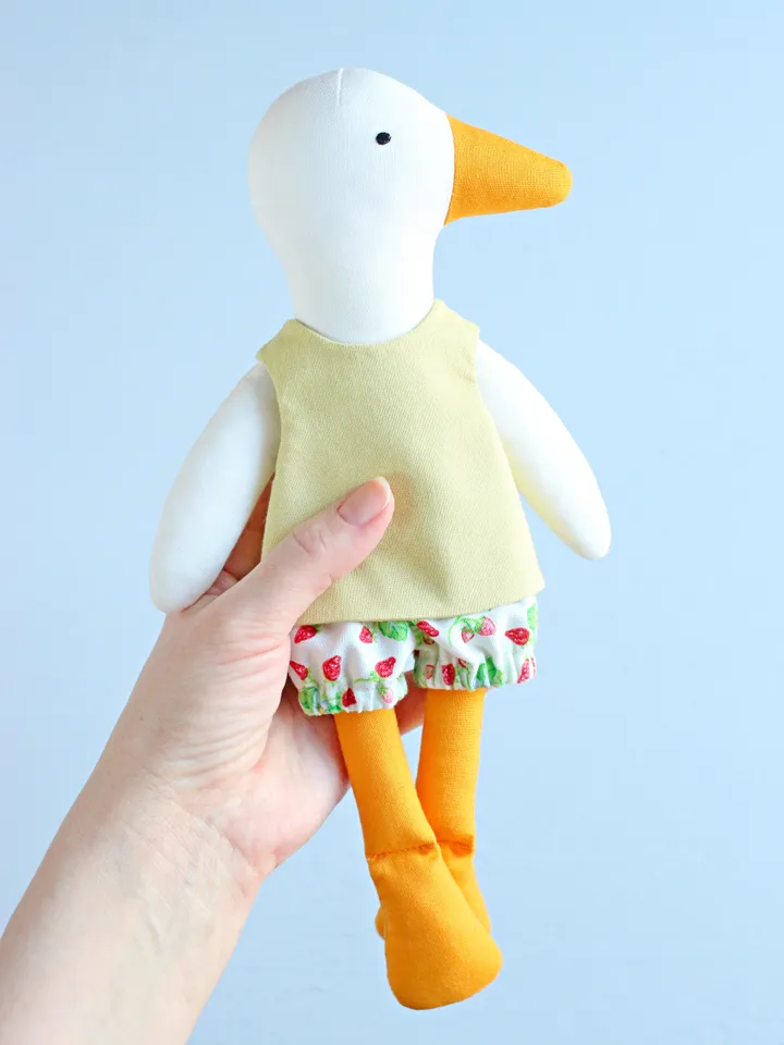 PDF Large Duck Stuffed Animal Sewing Pattern