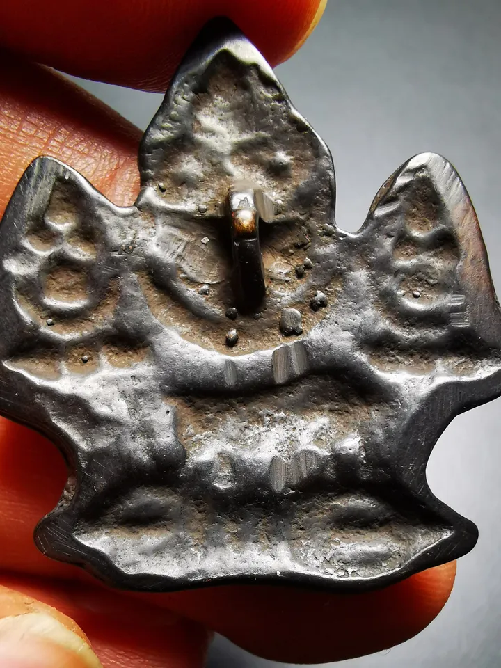 Gandhanra Antique Tibetan Buddhist Protective Amulet Pendant,Mani Jewel/Wish-Fulfilling Cintamani Badge, Nubro,50 Years Old