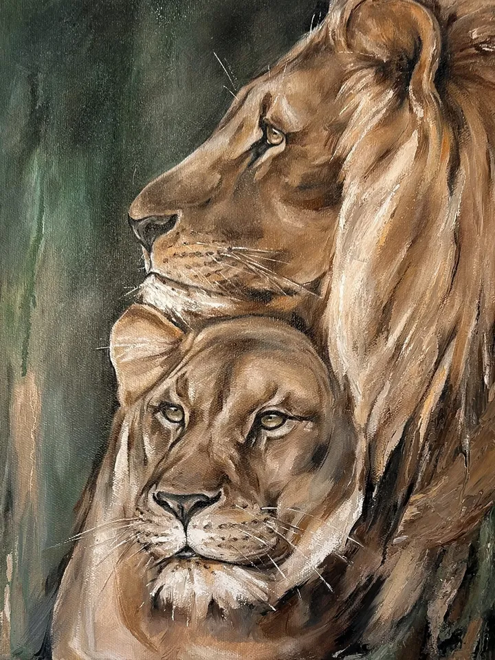 Lion and lioness
