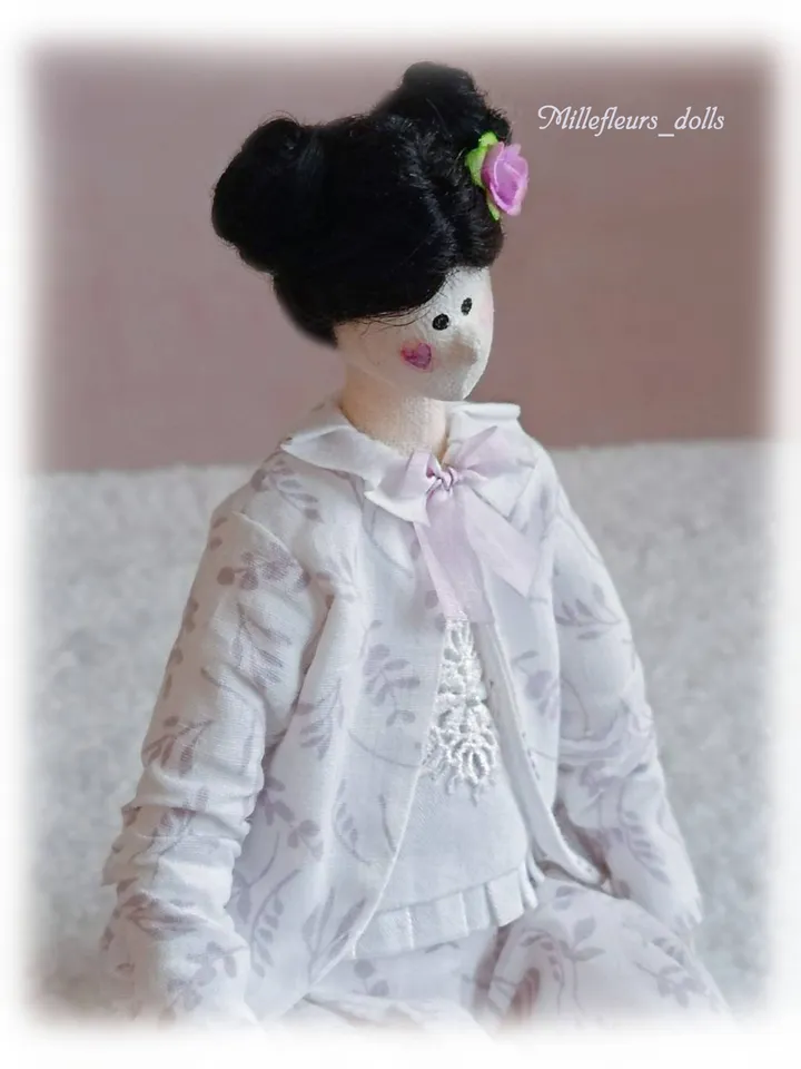 Author's doll made of Colombine fabric