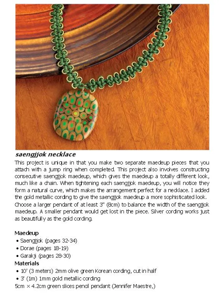 Elegant Knotted Jewelry: Techniques and Projects Using Maedeup