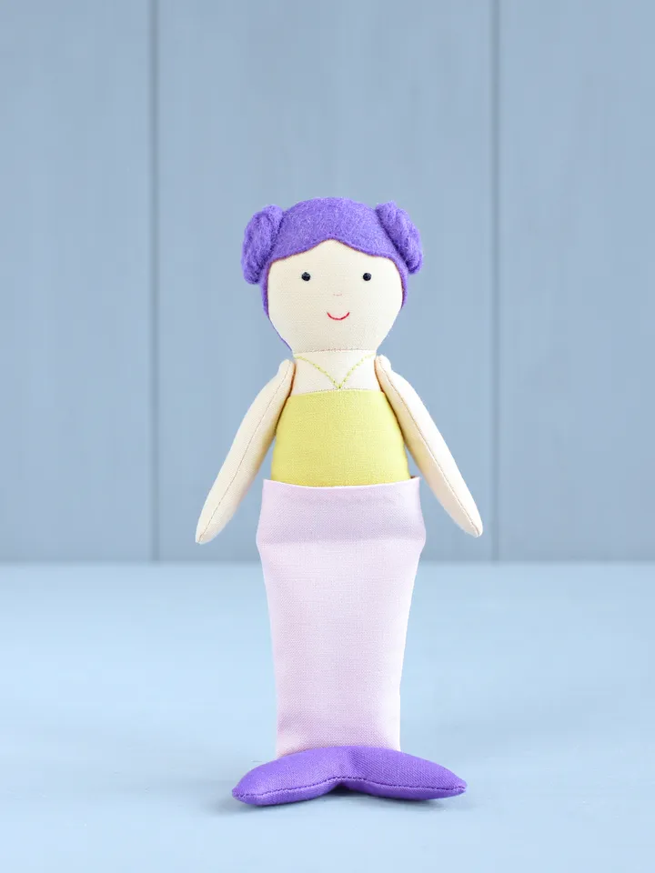 2 PDF Four 16 cm (6″) Mini Rag Dolls with Outfits Sewing Patterns Bundle