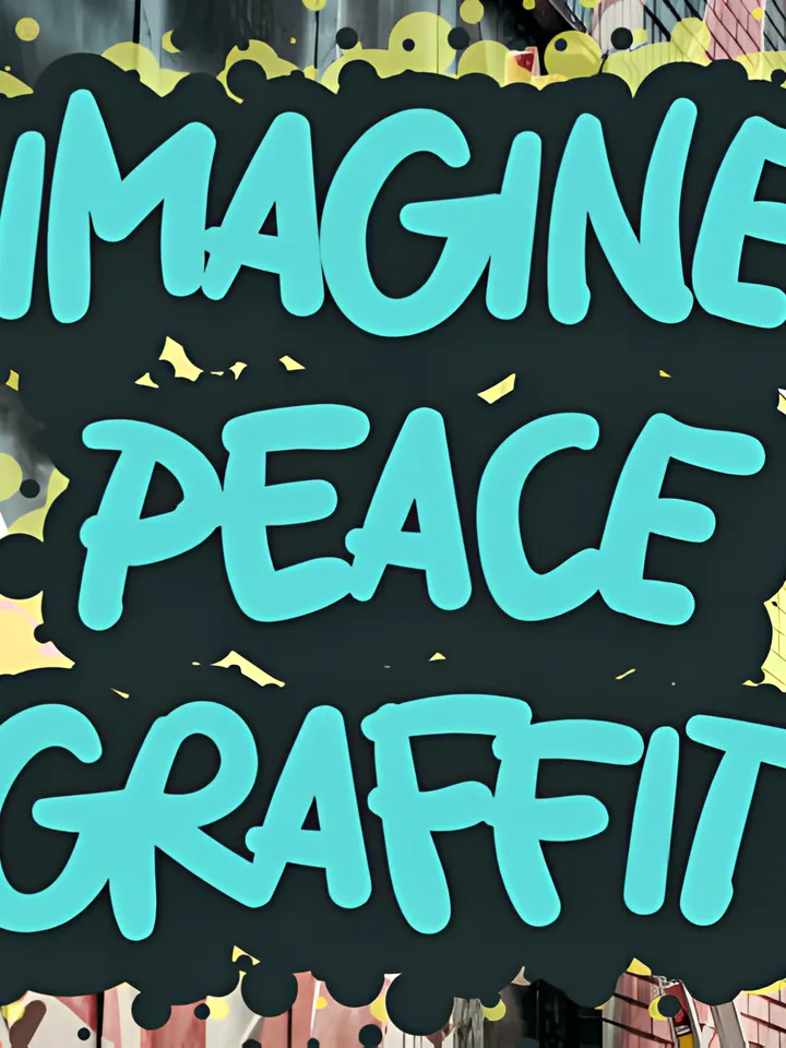 Imagine Peace Graffiti Font