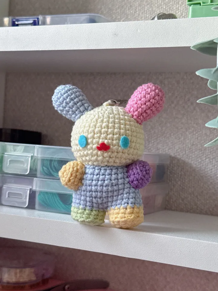 PATTERN usahana sanrio crochet pattern, amigurumi crochet keychain sanrio bunny, crochet PDS US terms