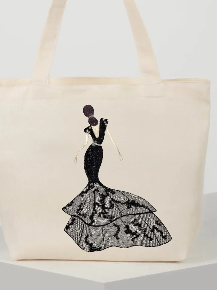 Digital Machine Embroidery Design fashion lady embroidery pattern digital embroidery patterns embroidery motif home and clothing decor