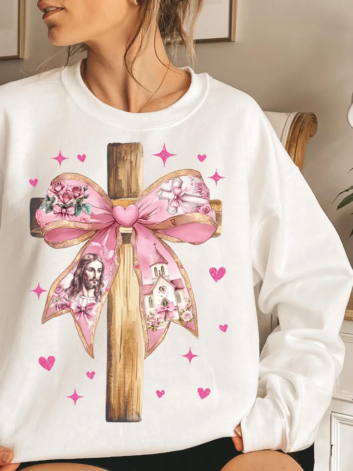 Jesus is my Valentine PNG, Christian Valentine Png, Valentine Coquette Bow Png, Bible Verse Png, Love Like Jesus Png, Cross, Faith, Jesus