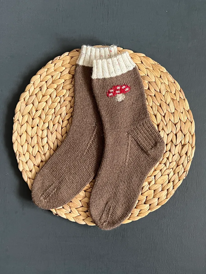 Handmade womens socks | Warm knitted accessory