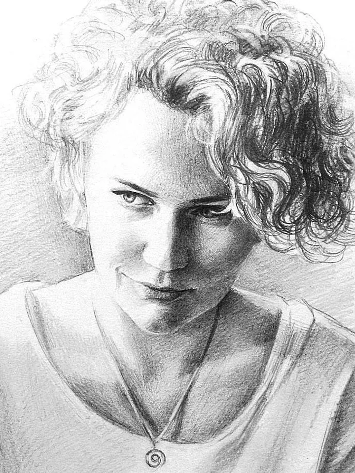 Graphite pencil portrait | Hand drawn custom pencil portrait from photo | Order a realistic pencil portrait with pencils on fine art paper