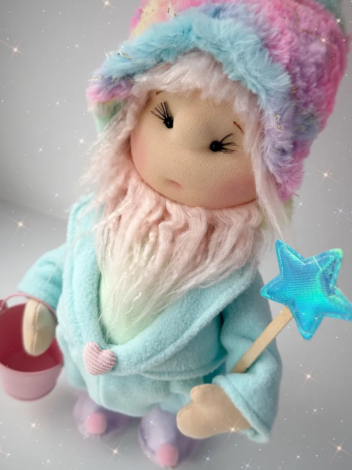 Rainbow Gnome pattern. DIY gnome tutorial.