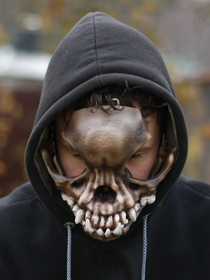 Pug Skull Mask, face mask halloween, resin skull mask, animal skull mask, creepy mask, scary mask, dog skull mask, burning man mask