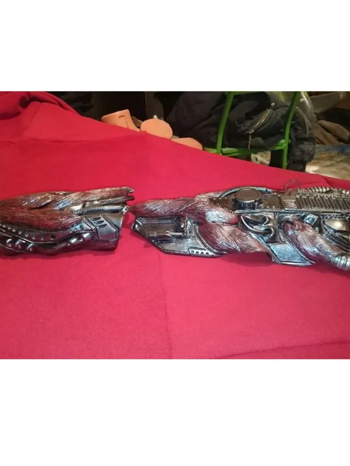 Warhammer 40000 cosplay Bracers Biomechanics-style. Biomechanical distortions