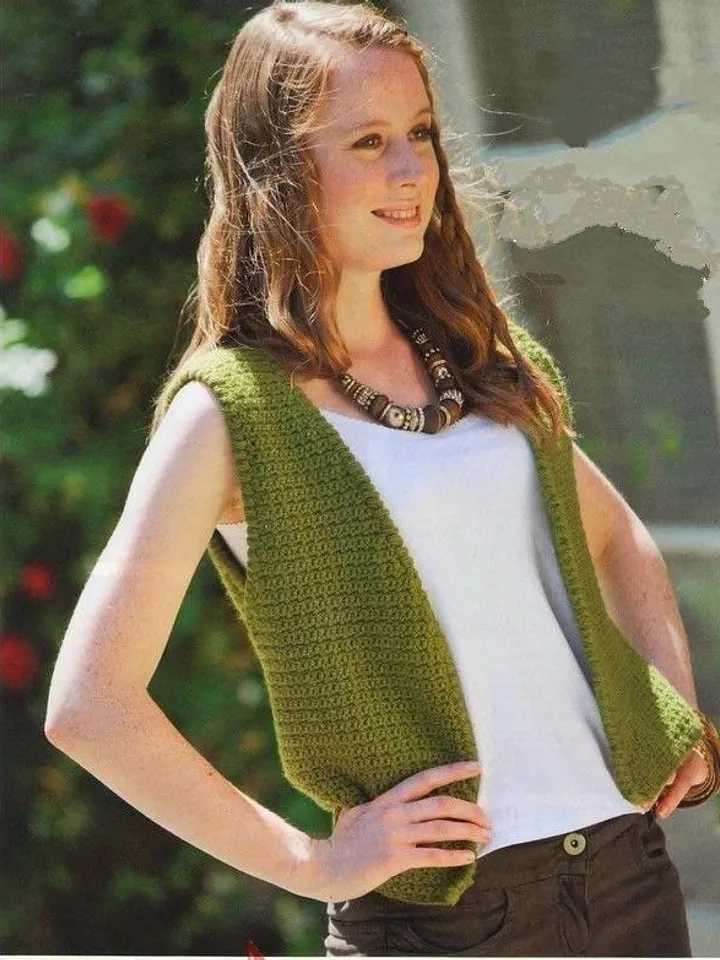 Waistcoat crochet pattern, vest crochet women, crochet pattern women pdf