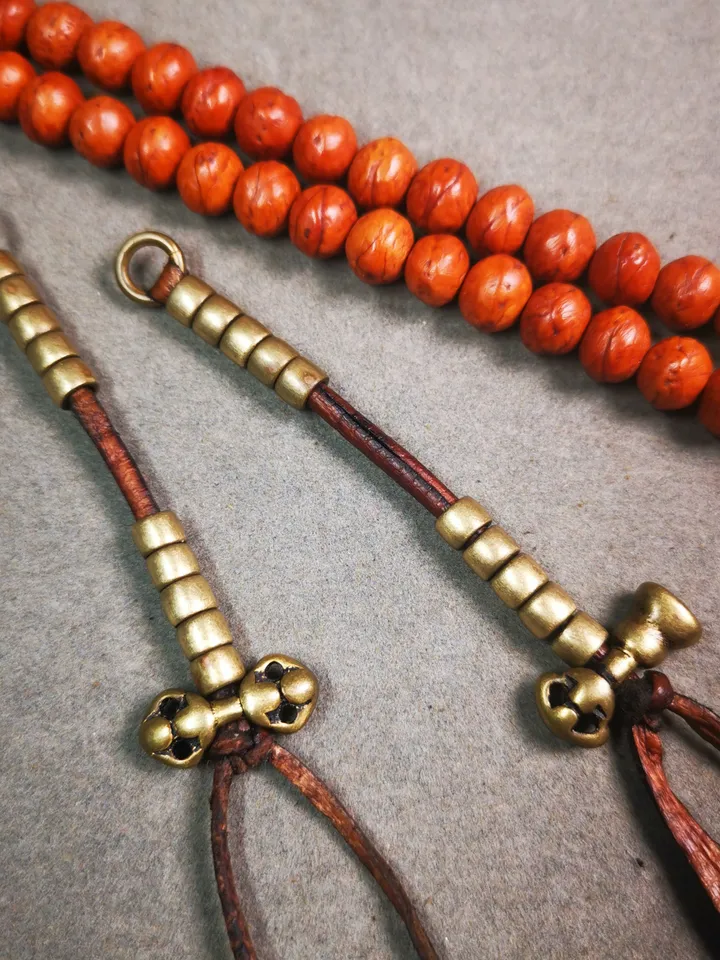 Gandhanra Handmade Tibetan Buddhist Mala Counters,Prayer Bead Counters,with Dorje and Vajra,Made of Brass
