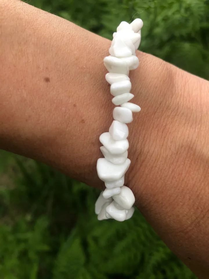 Genuine Jade Bracelet | White Gemstone Bracelet | Handmade Braclet Women | Bali Jewerly | Natural Stone Accesoiries | Handmade Jewerly Bali