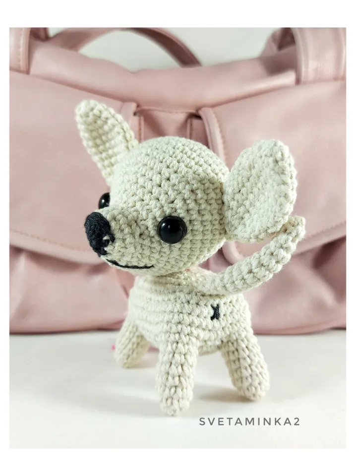 Chihuahua Crochet Pattern. Amigurumi Dog Pattern. Digital Download. PDF.