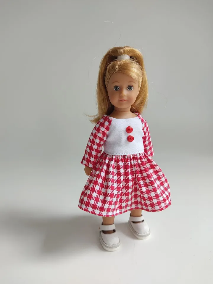 PDF sewing pattern for mini American Girl dolls.