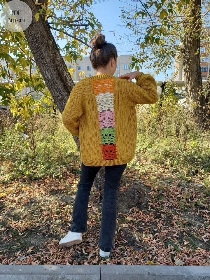 Crochet skulls cardigan, crochet pattern sweater, Halloween clothes, Crochet Pattern Lost Souls