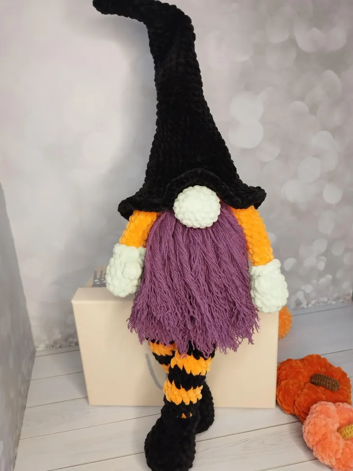 Halloween Gnome Witcher Crochet PATTERN PDF English