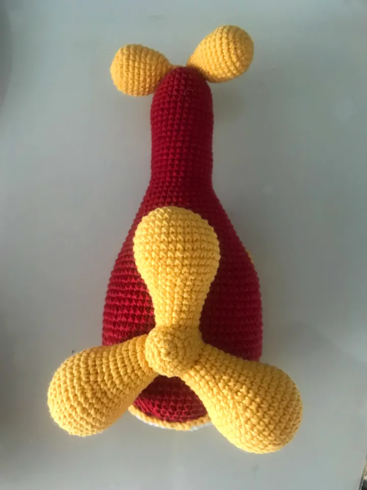 Soft toy Red Helicopter - great gift