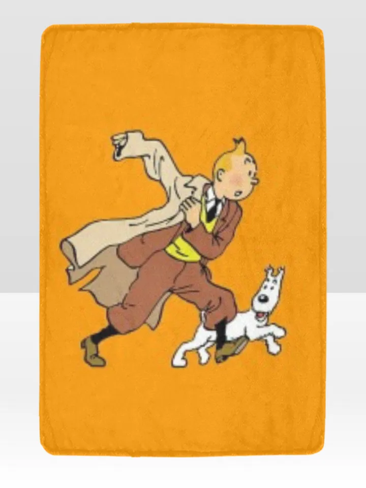 Tintin Blanket Lightweight Soft Microfiber Fleece