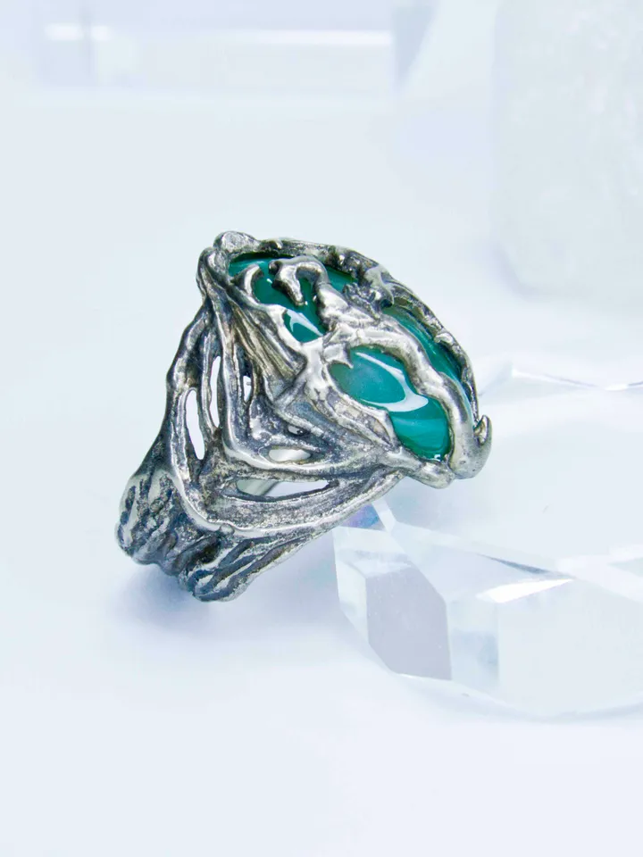 Ring of Akatosh / Unusual Dragon ring / Celtic ring / Skyrim ritual ring / The Elder Scrolls ring / Oblivion